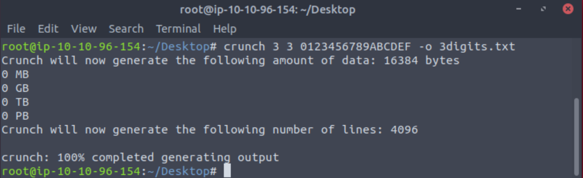 Crunch Output