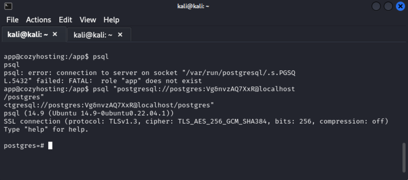 PostgresqlLogin